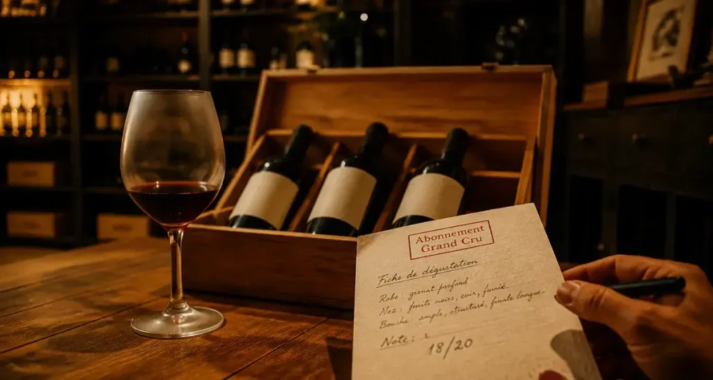 Abonnement vin grand cru : dégustation en cave
