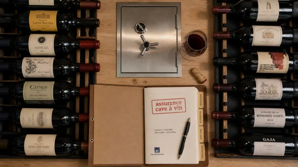 Assurance cave a vin : cave à vin dans le logement, vue détaillée