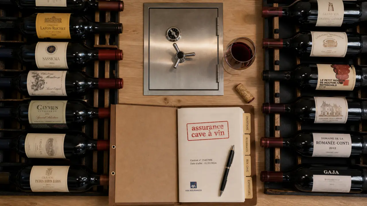 Assurance cave a vin : cave à vin dans le logement, vue détaillée