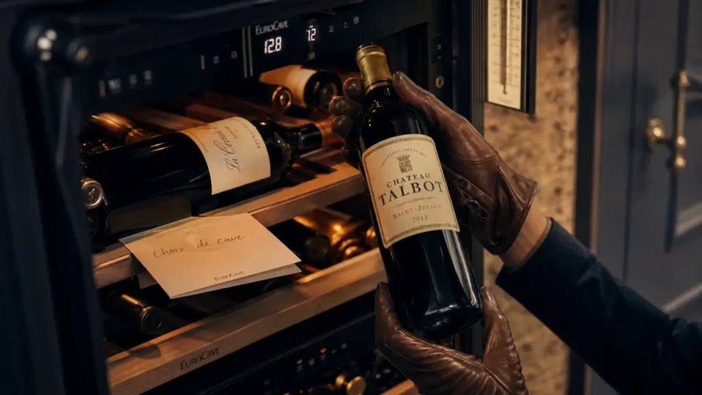 cave a vin eurocave ouverte avec bouteilles