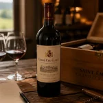 Grands crus classes st emilion : bouteille en dégustation