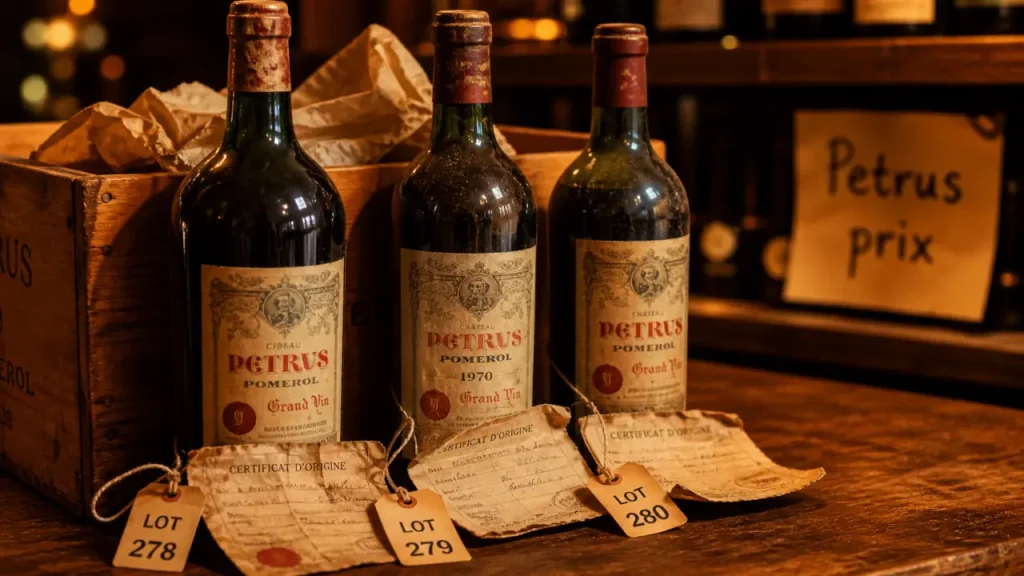 Petrus prix : bouteilles de Pétrus, cote et millésimes