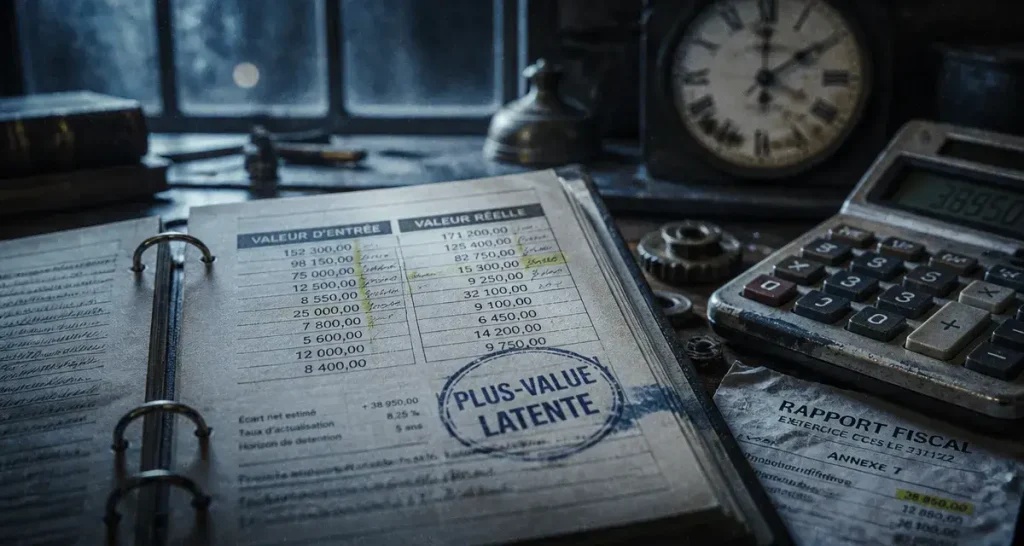 Plus values latentes : seuils et risques fiscaux, dossier comptable