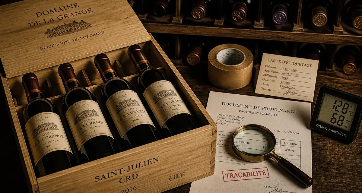 Premium grands crus : traçabilité vin, provenance et facture