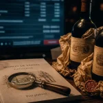 Vente aux encheres vin : estimation lot, calcul frais, bouteilles douteuses