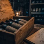 vin de garde : cave à vin et bouteilles