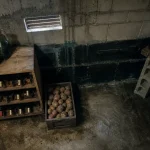 Cave enterrée fraîche : humidité contrôlée, accès sous contrôle