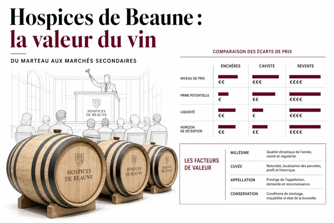Hospice de Beaune prix du vin : illustration des enchères, des cuvées et des écarts de prix