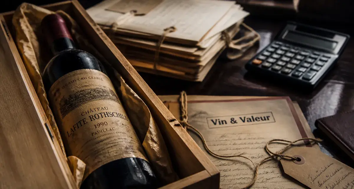 Placement dans le vin : cave patrimoniale, bouteilles et valeur