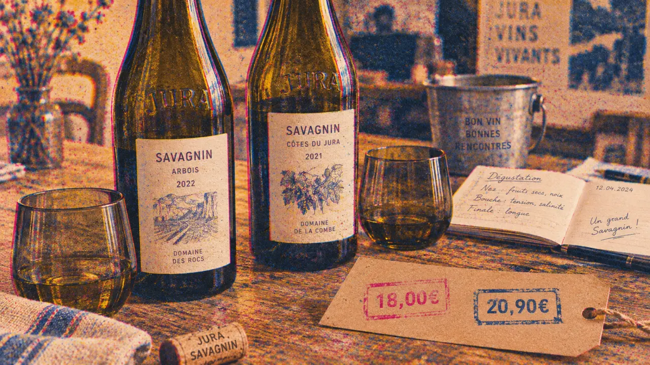 Prix du vin savagnin : deux cuvées à 18,00€ et 20,90€