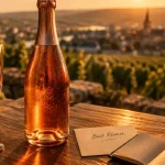 Champagne Pol Roger Brut Réserve et Sir Winston Churchill, bouteilles et flûtes dorées