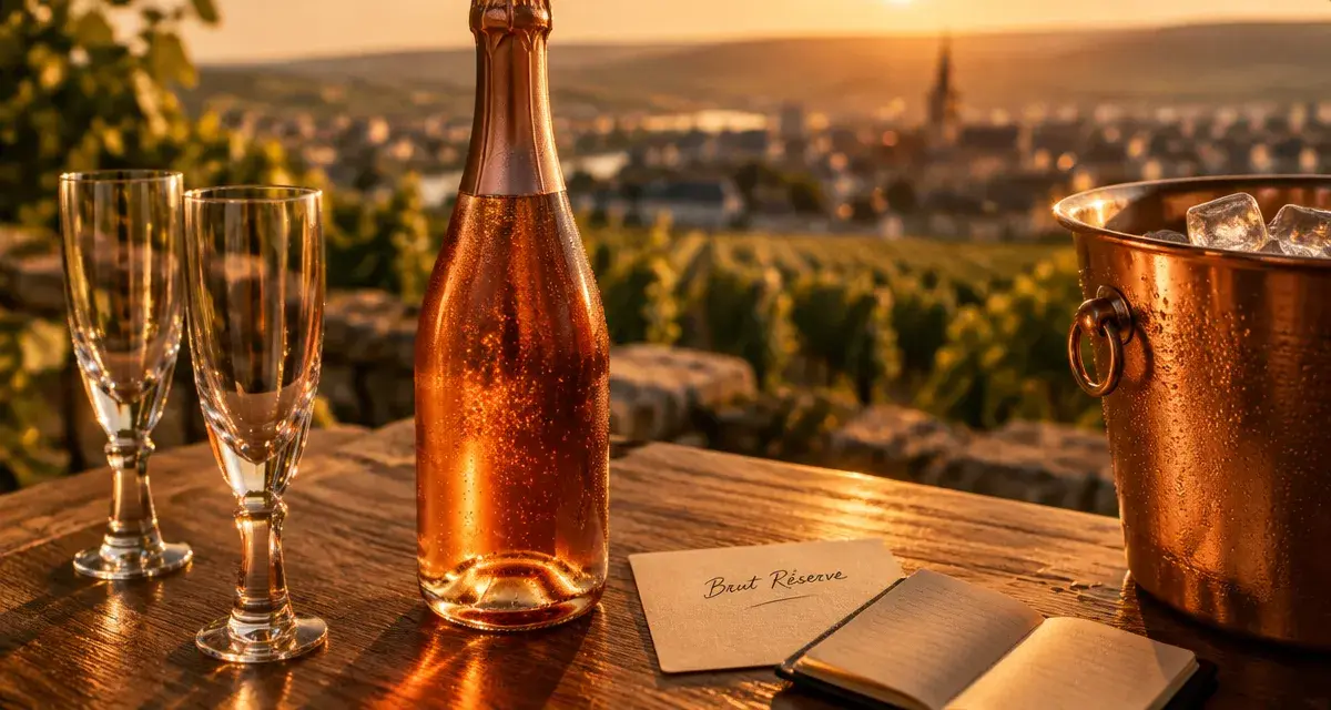 Champagne Pol Roger Brut Réserve et Sir Winston Churchill, bouteilles et flûtes dorées