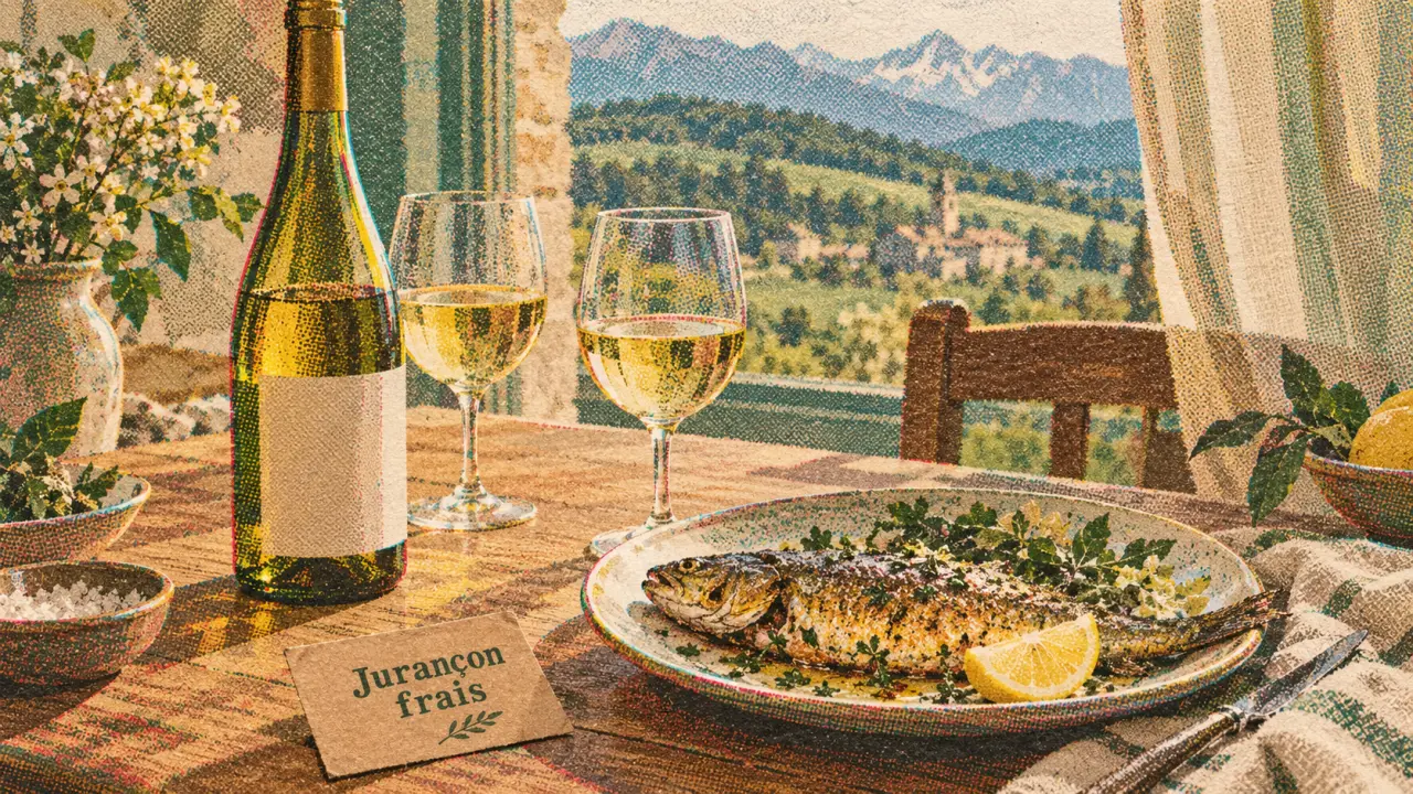 Vin blanc du jurançon : sec ou moelleux, truite rôtie et verres